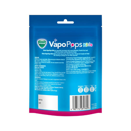 Vicks Throat Pops for Kids 8pk
