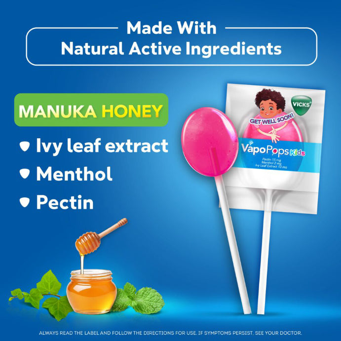 Vicks Throat Pops for Kids 8pk