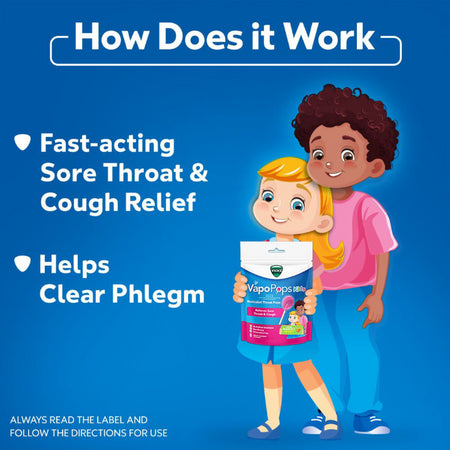 Vicks Throat Pops for Kids 8pk