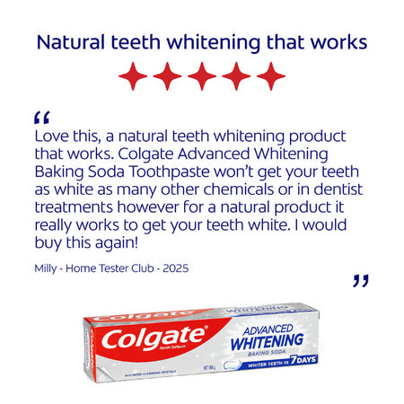 Colgate Tooth Paste Advance White Baking Soda 180g