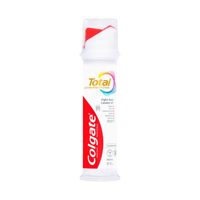 Colgate Tooth Paste Total Pump Clean Mint 130g