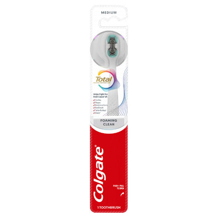 Colgate Tooth Brush Total Foaming Clean Medium 1pk