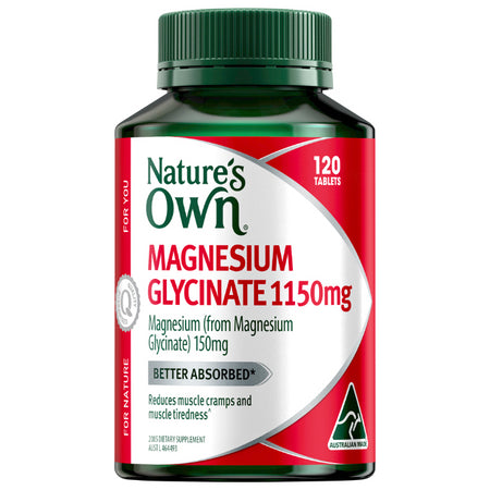 Nature's Own Magnesium Glycinate 1150mg 120 Tablets
