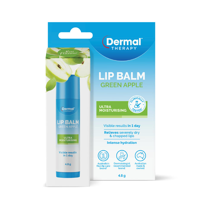 Dermal Therapy Lip Balm Stick Green Apple 4.8g