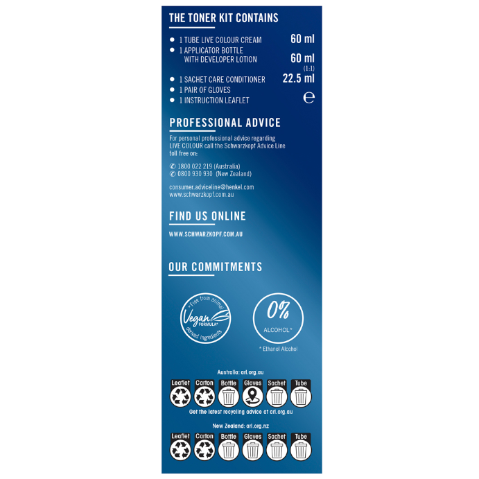 Schwarzkopf Live Colr Toner Soft Blonde