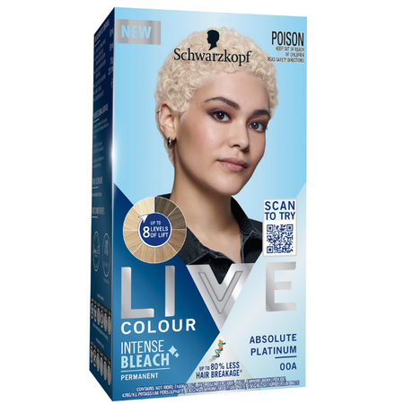 Schwarzkopf Live Colour Permanent Intense Bleach Absolute Platinum 00A