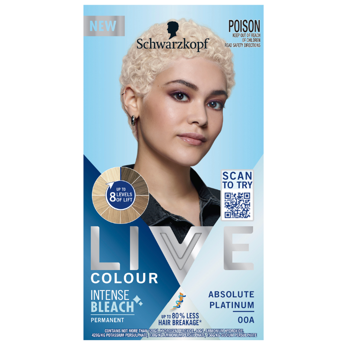 Schwarzkopf Live Colour Permanent Intense Bleach Absolute Platinum 00A