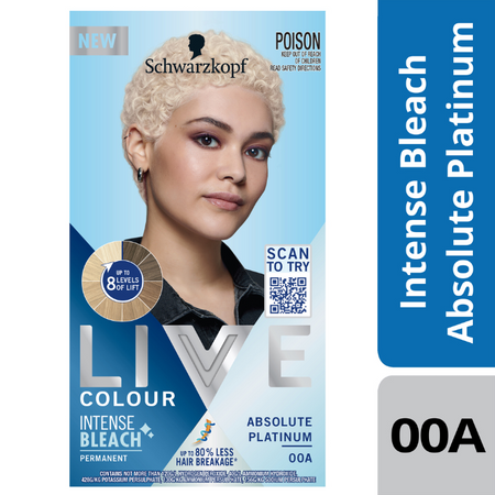 Schwarzkopf Live Colour Permanent Intense Bleach Absolute Platinum 00A