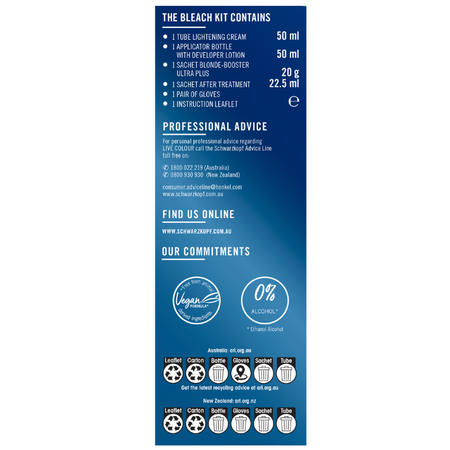 Schwarzkopf Live Colour Permanent Intense Bleach Absolute Platinum 00A