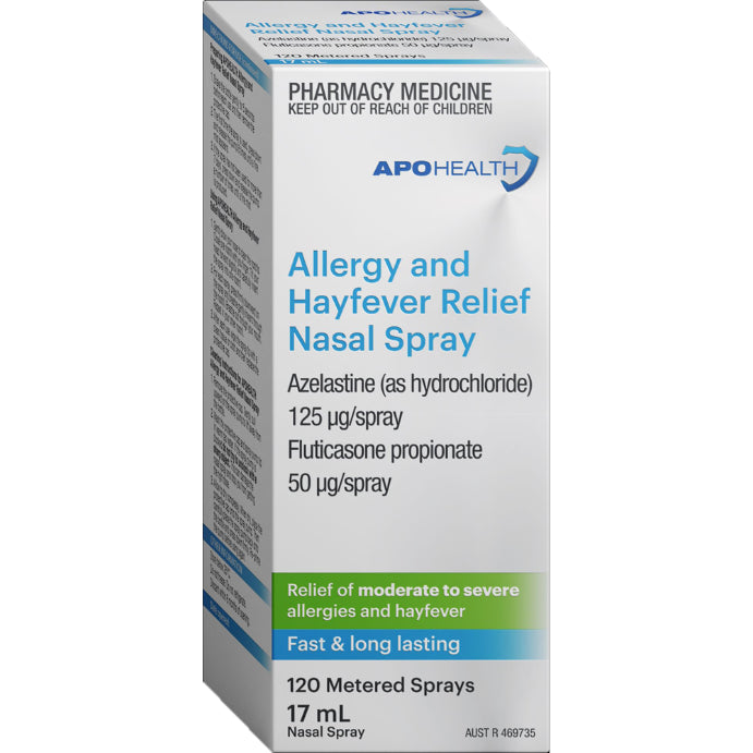 Apo Health Allergy & Hayfever Relief Nasal Spray 17 Ml Btl