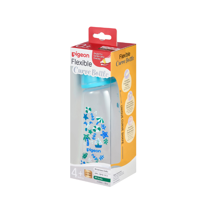 Pigeon Flexible Curve Bottle PP Beach 250ml