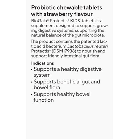 Biogaia Protectis Kids Chewables Strawberry 30 Pk