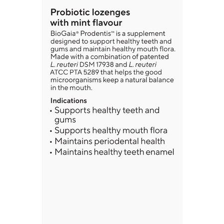 Biogaia Prodentis Lozenges Mint 30 Pk