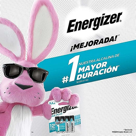 Energizer MAX Plus AA Alkaline Batteries Pack of 4