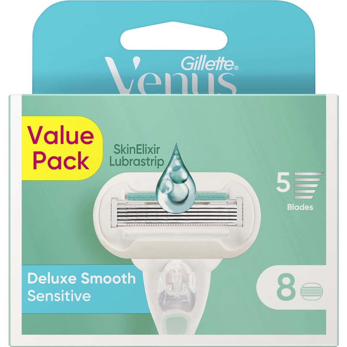 Gillette Venus Deluxe Smooth Sensitive Refills 8 Pack
