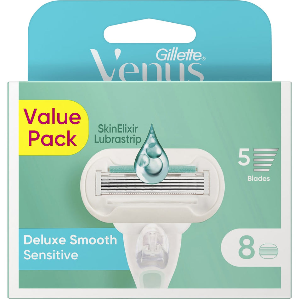 Gillette Venus Deluxe Smooth Sensitive Refills 8 Pack
