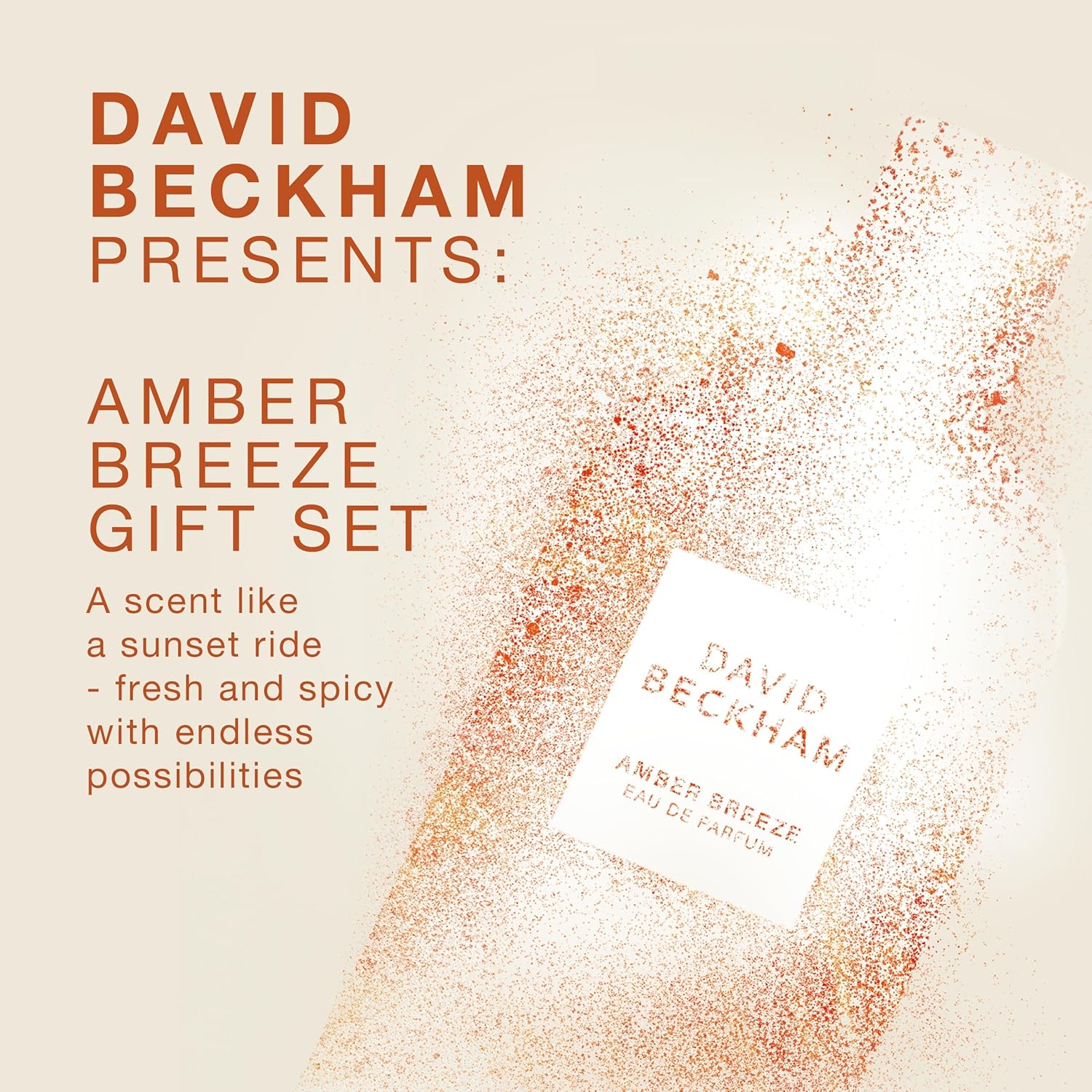 David Beckham Amber Breeze Eau De Parfum 100ml and Shower Gel 150ml Gift Set for Men