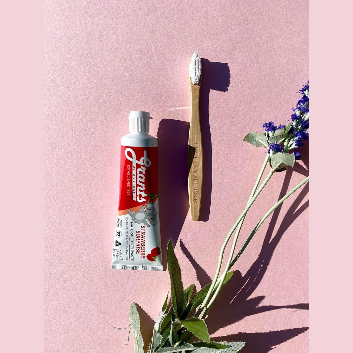 Grants Of Australia Natural Toothpaste Kids Strawberry Surprise 75g