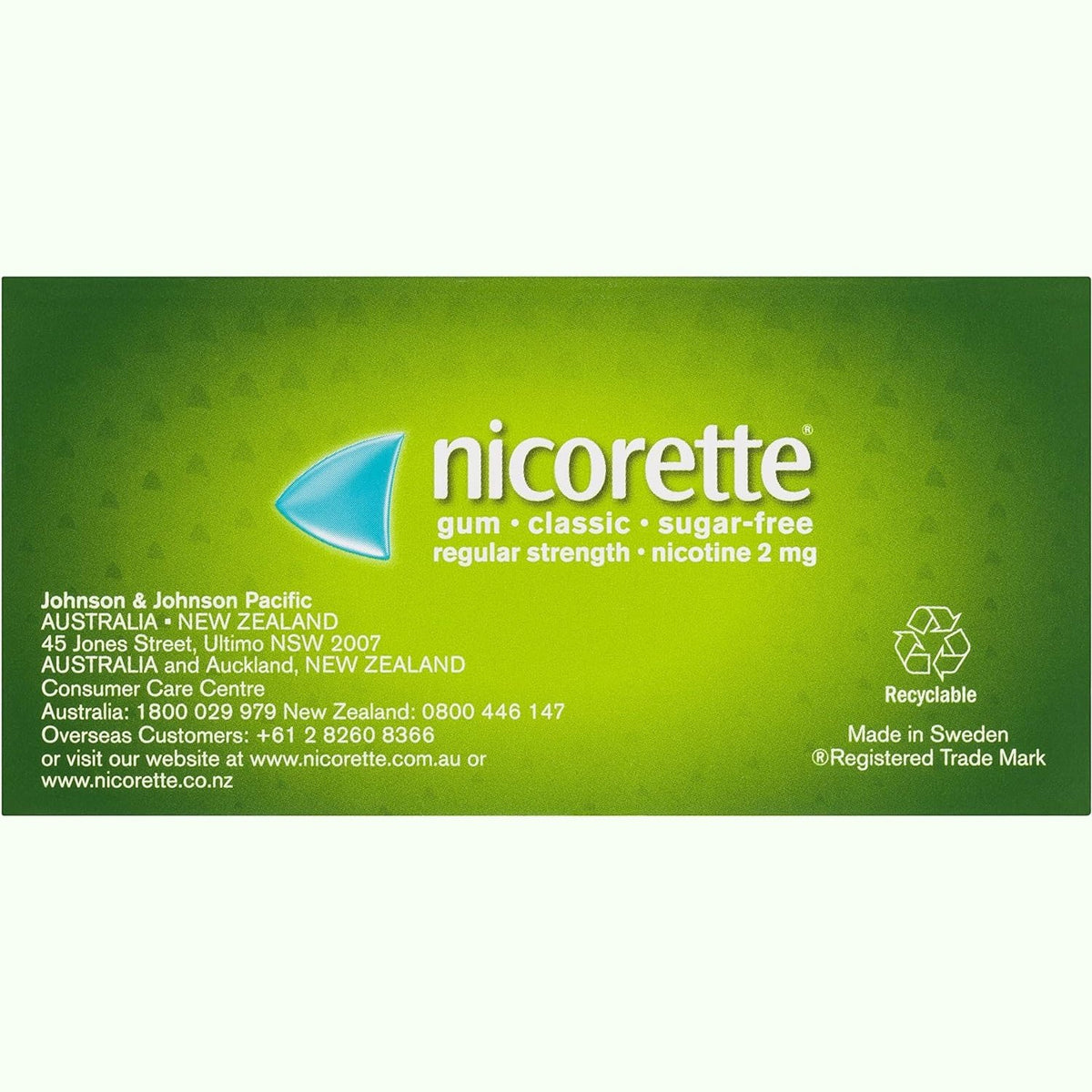 Nicorette Quit Smoking Regular Strength Nicotine Gum Classic 75