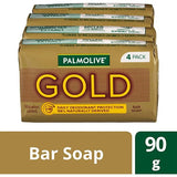 Palmolive Gold Bar Soap Daily Deodorant Protection 90g x4 pack