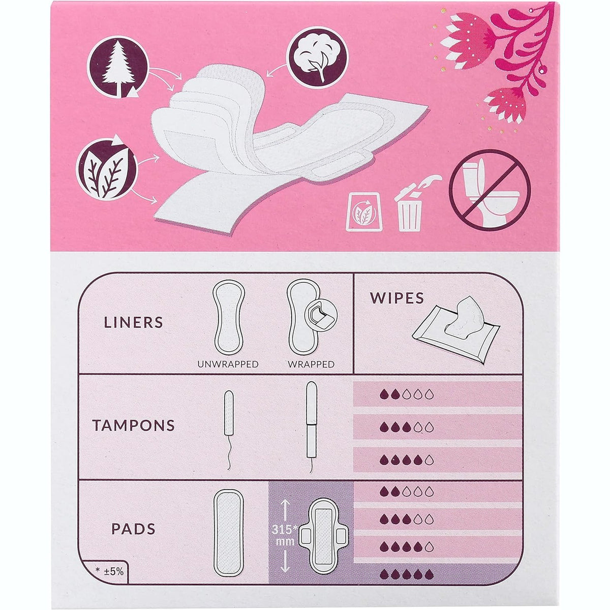 Natracare Ultra Extra Pads Long with Organic Cotton Cover x 8 Pack