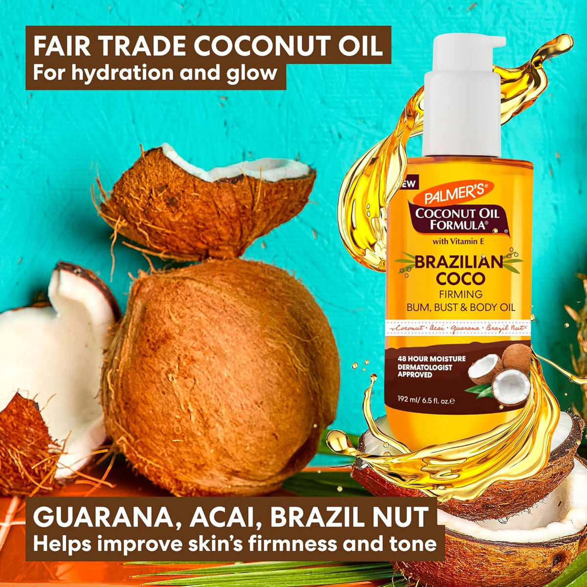 Palmers Brazilian Coco Firming Oil 192ml
