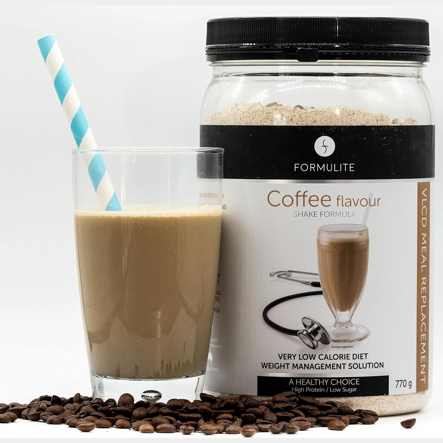 Formulite Meal Replacement Tub - Coffee Flavour 770g - 14 Serves