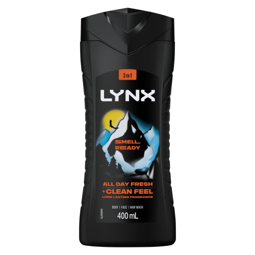 LYNX Smell Ready 3in1 Body WASH 400ML