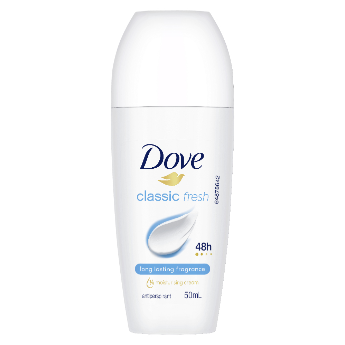 Dove Antiperspirant 48HR Classic Fresh Roll-On 50mL