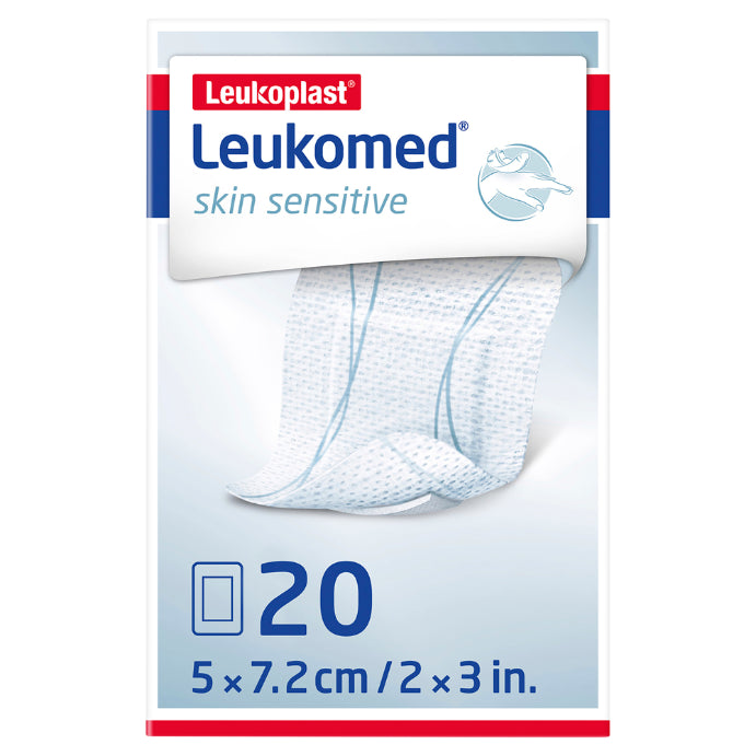 Leukoplast Skin Sensitive 5cm X7.2cm 20 Pack