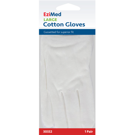 Ezimed Cotton Gloves Large