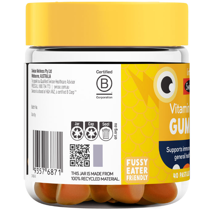 Little Swisse Vitamin C + Zinc Gummies 40 Pack