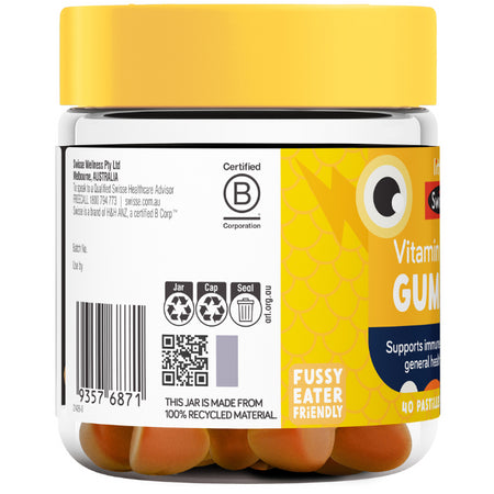 Little Swisse Vitamin C + Zinc Gummies 40 Pack