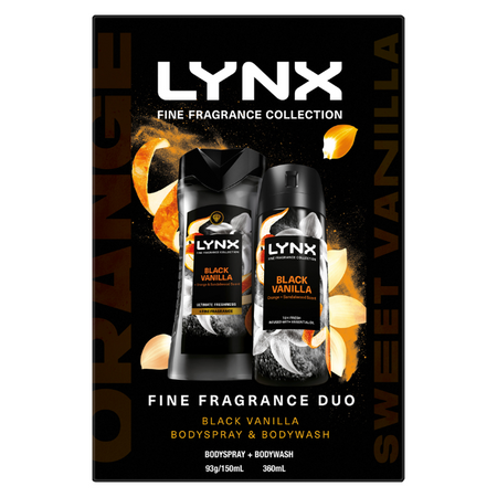 Lynx Fine Fragrance Collection Black Vanilla 3 Piece Set