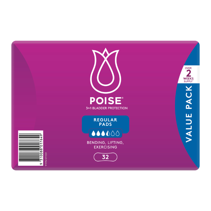 Poise Regular Pad 32pk