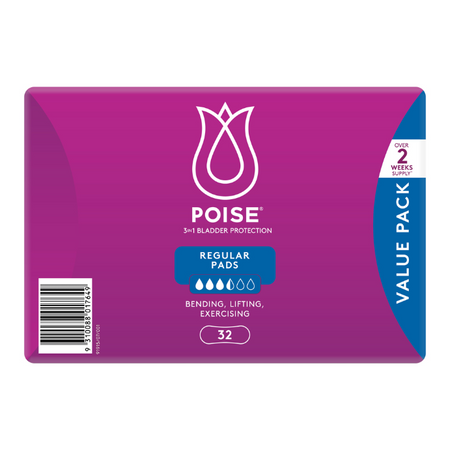 Poise Regular Pad 32pk