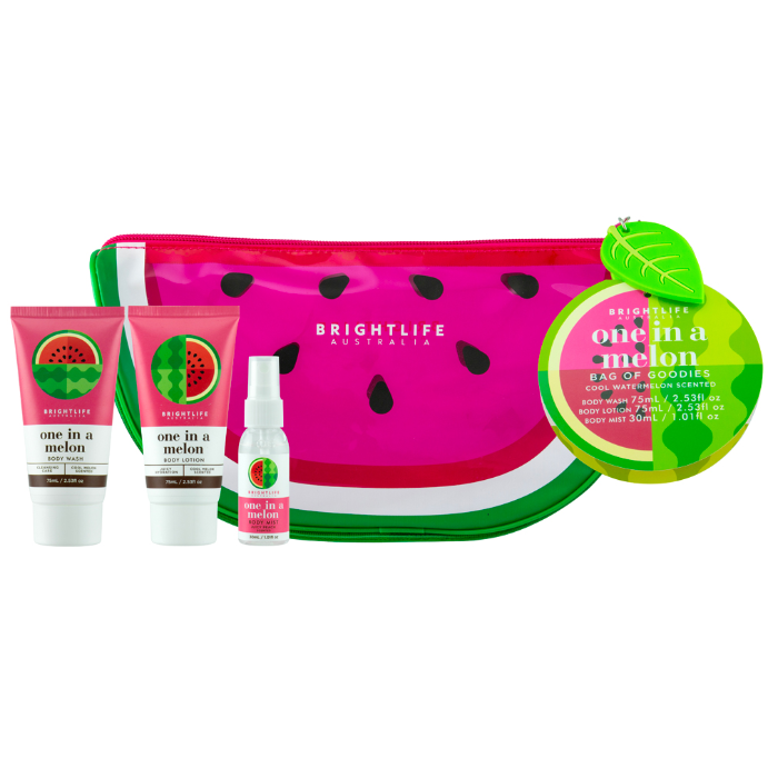 BrightLife Watermelon Wonderland Wash Bag 4 Piece Set