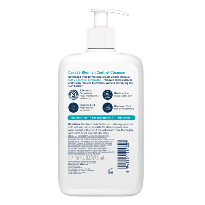 CeraVe Blemish Control Cleanser 473mL