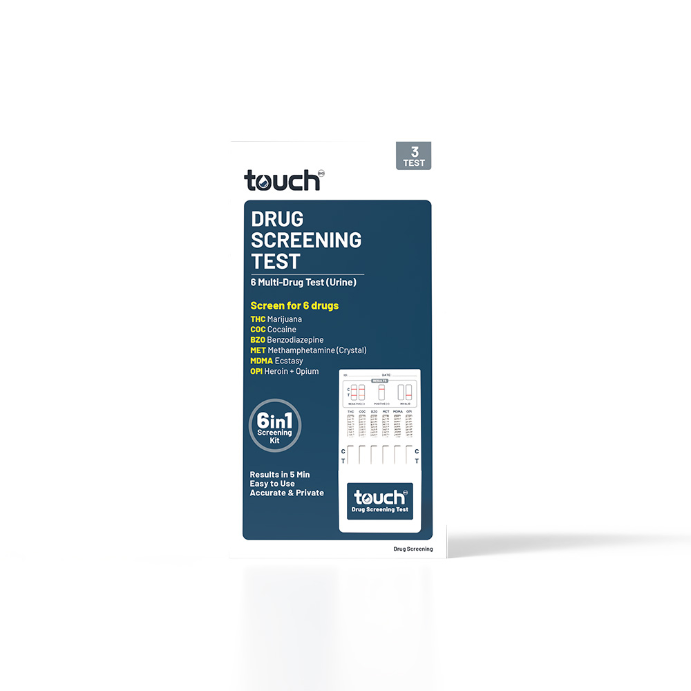 Touchbio 6 Multi-drug Screening Test - Urine 3 Tests