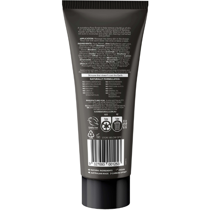 Sukin for Men Face Scrub 125ml