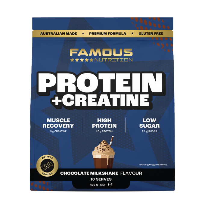 Famous Nutrition Protein + Creatine Chocolate Milkshake 400g
