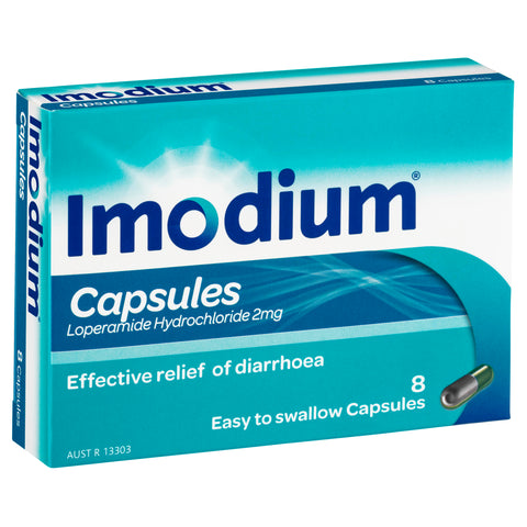 Imodium 2mg Capsules 8 Pack