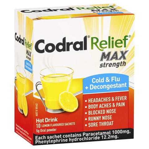 CODRAL COLD&FLU DECON HOT 10PK