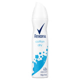 REXONA Women Antiperspirant Aerosol Deodorant Cotton Dry 250ml