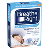 Breathe Right Nasal Strips Clear Regular (Sml/Med) X 30