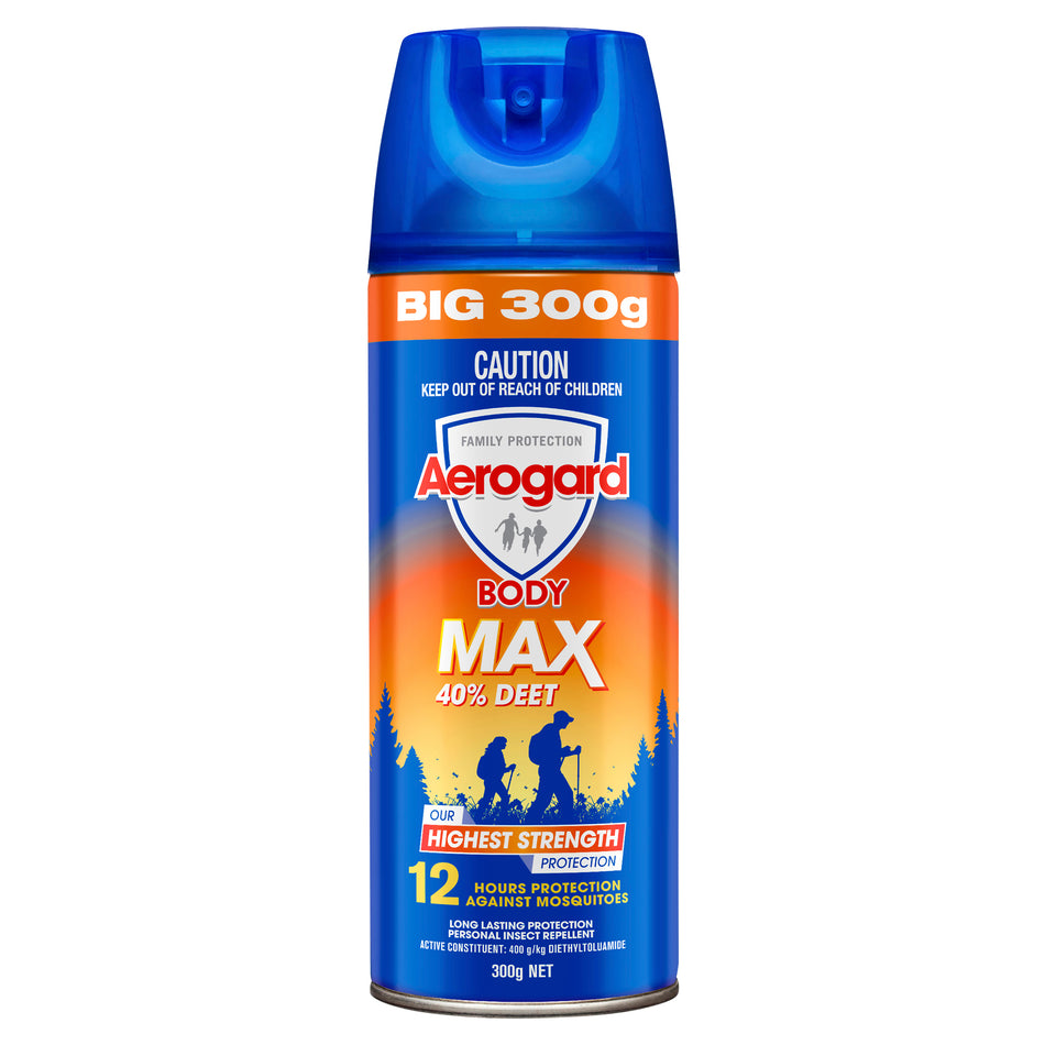 Aerogard Heavy Duty 40% Deet 300g Aerosol