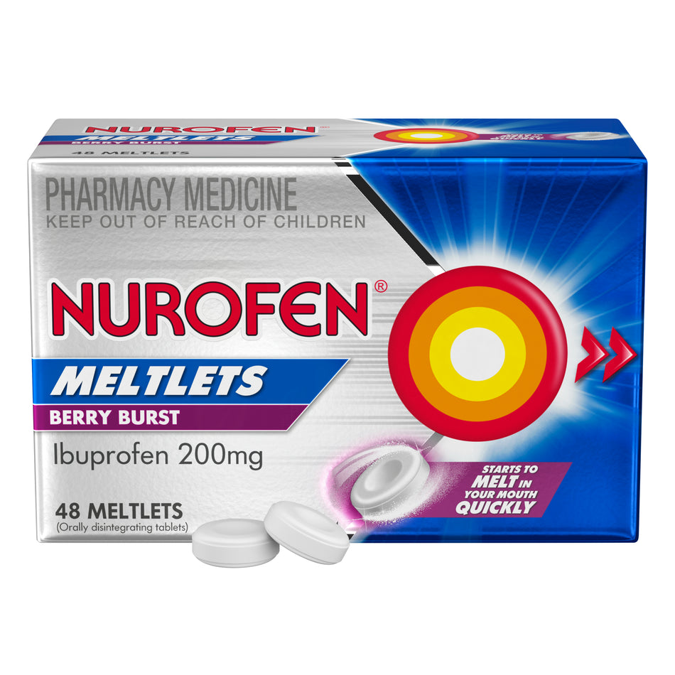 Nurofen Meltlets Berry Burst 200Mg 48