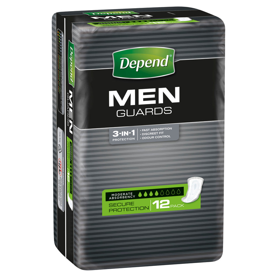 DEPEND MEN GUARDS 12PK
