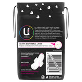 U by Kotex Cotton Ultrathin Pads Super 10 Pack