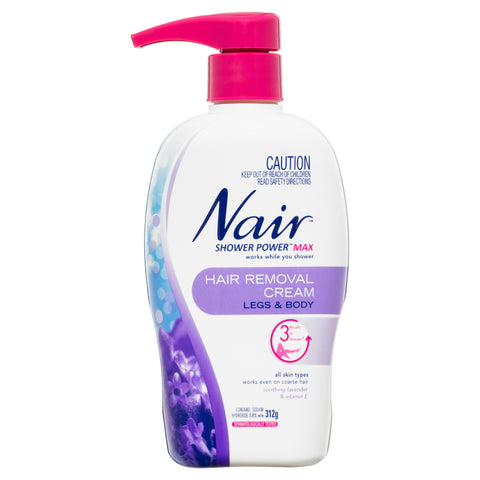 NAIR SHOWER POWER MAX CREAM 312G